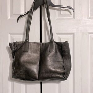 Banana Republic leather tote bag purse